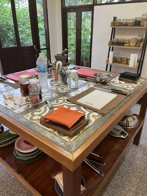awesome workspace 👩‍🍳🧑‍🍳   at Infusion Thai Cooking Class in Koh Samui