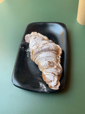 Chocolate croissant  at Santa Vegana in Barcelona