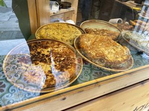 Tortillas  at Santa Vegana in Barcelona