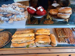 The croissant is a must. at Santa Vegana in Barcelona