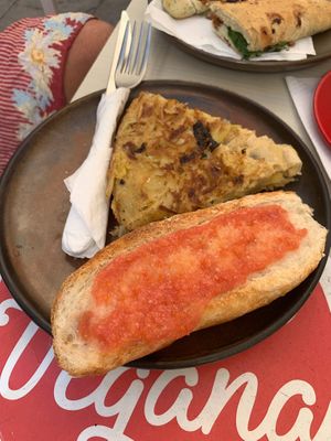 Tortilla at Santa Vegana in Barcelona