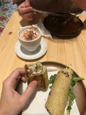 tuna sandwich:)  at Santa Vegana in Barcelona