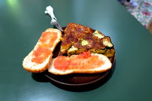 Tortilla at Santa Vegana in Barcelona