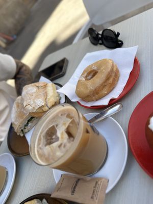 Glazed donut   at Santa Vegana in Barcelona