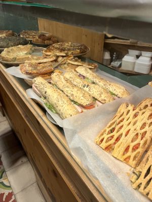 Savoury options   at Santa Vegana in Barcelona