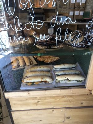 Sandwiches   at Santa Vegana in Barcelona