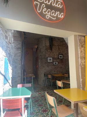 Inside at Santa Vegana in Barcelona