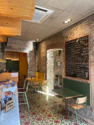 Inside at Santa Vegana in Barcelona