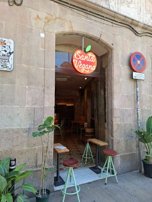 Outside at Santa Vegana in Barcelona