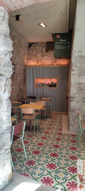 Inside at Santa Vegana in Barcelona