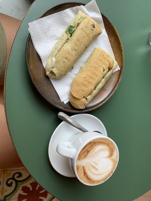 Fake tuna sandwich  at Santa Vegana in Barcelona