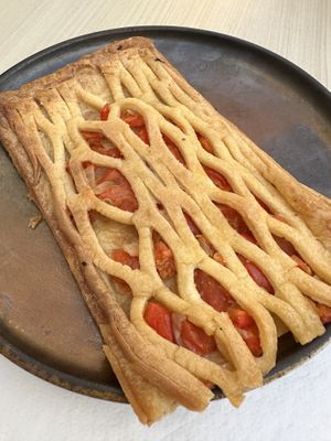 Tomato pastry  at Santa Vegana in Barcelona