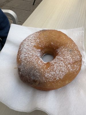 Chocolate donut   at Santa Vegana in Barcelona