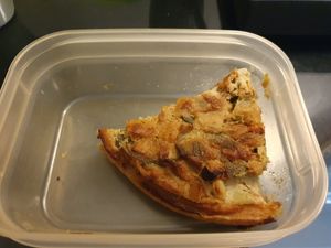 Asparagus pie at Santa Vegana in Barcelona