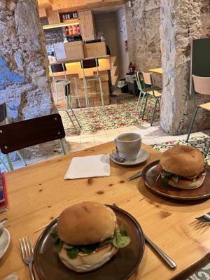 Catalan Burgers  at Santa Vegana in Barcelona