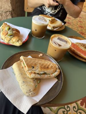 Best vegan sandwiches in Barcelona!  at Santa Vegana in Barcelona