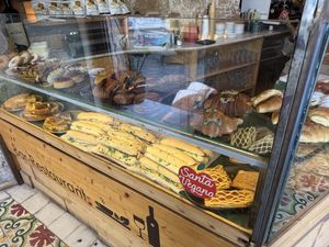 Pastries, baguettes and more.  at Santa Vegana in Barcelona