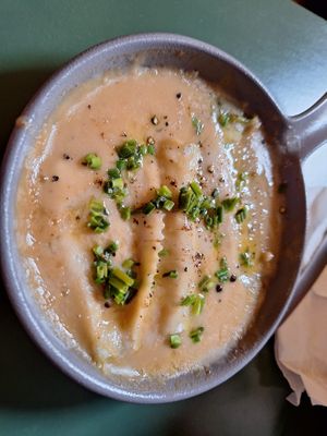Canelones de espinacas at Santa Vegana in Barcelona