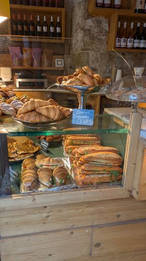 Vegan sandwiches at Santa Vegana in Barcelona