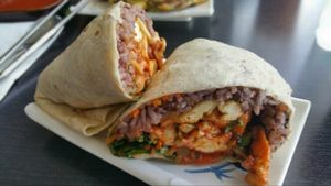 Tofu burrito  at Sura Korean BBQ & Tofu House in Long Beach