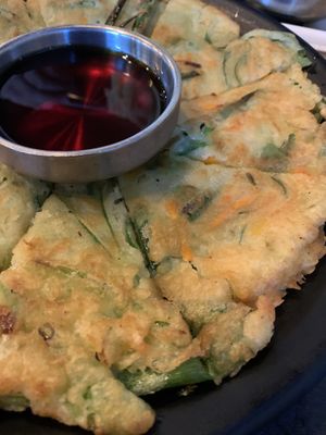 Korean pancake   at Sura Korean BBQ & Tofu House in Long Beach