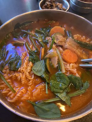 Vegan hangover ramen  at Sura Korean BBQ & Tofu House in Long Beach