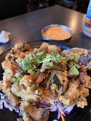 Shiitake fries   at Sura Korean BBQ & Tofu House in Long Beach