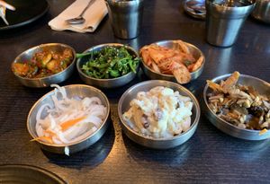Banchan   at Sura Korean BBQ & Tofu House in Long Beach