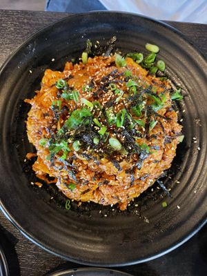 tofu kimchi fried rice  #Veganuary at Sura Korean BBQ & Tofu House in Long Beach