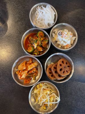 banchan #Veganuary at Sura Korean BBQ & Tofu House in Long Beach
