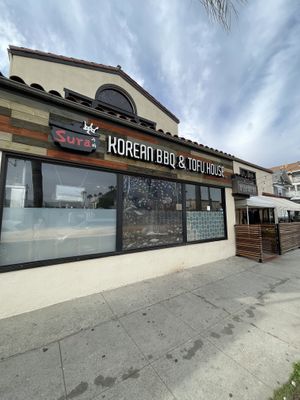 outside  #Veganuary at Sura Korean BBQ & Tofu House in Long Beach