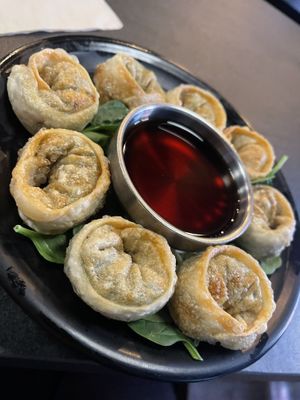 Fried wontons   at Sura Korean BBQ & Tofu House in Long Beach