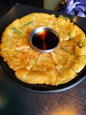 Scallion pancake at Sura Korean BBQ & Tofu House in Long Beach
