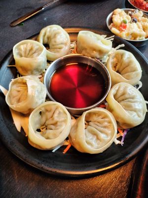 Steamed dumplings at Sura Korean BBQ & Tofu House in Long Beach