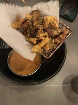 Shroom fries   at Sura Korean BBQ & Tofu House in Long Beach