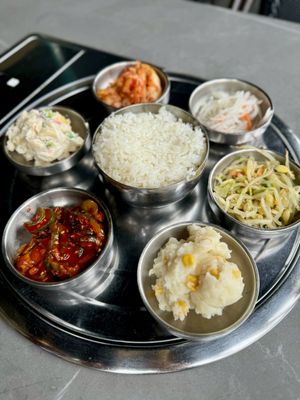 Vegan Banchan  at Sura Korean BBQ & Tofu House in Long Beach