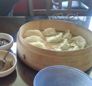 veggie dumplings at Sura Korean BBQ & Tofu House in Long Beach