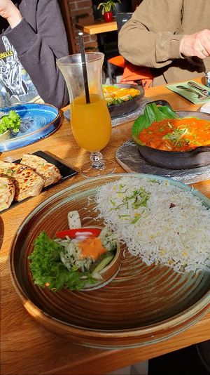 Vegan and vegetarian dishes  at Sangam in Aalen