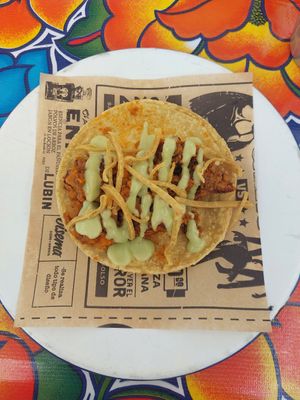 Plant chorizo 🌮 at El Catrín in Geneva