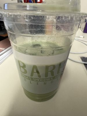 Sorry, drank a bunch alreadyy  at BARE Blends in Saratoga Springs