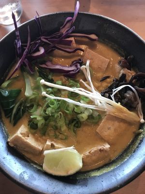 Veggie Curry Ramen at Miso Ramen Bar in Raleigh   at Miso Ramen Bar in Raleigh