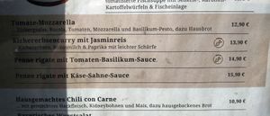 Menü at Hotel Steiger Kurort Rathen in Rathen