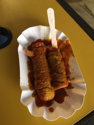 super leckere vegane Currywurst  at Curry Co in Dresden
