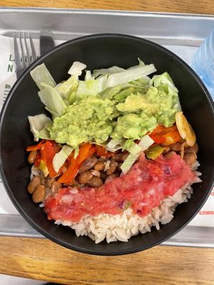 Vegan rice bowl  at Nachos in Cannes