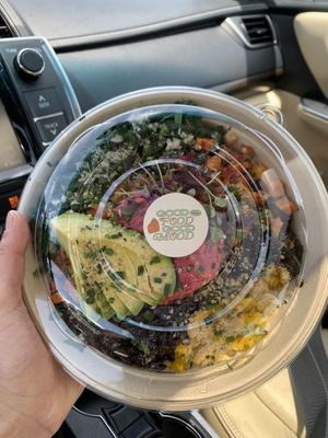 macro bowl  at Vibe Organic Kitchen & Juice in Costa Mesa