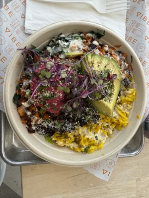 Yum!  at Vibe Organic Kitchen & Juice in Costa Mesa