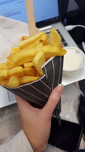 I could bathe in this vegan truffle mayonnaise at CKTs Pommes for President - Hamburg Hbf in Hamburg