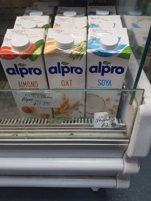 Plant milks at Independent Food & Drink in Seahouses