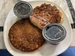 Strawberry Pancakes   at Soca Vegan Kitchen in Augusta