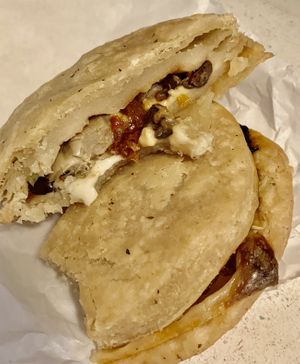 Savory veggie pie. Deeee-licious!  at Melinda's Gluten Free Bakery in Capitola